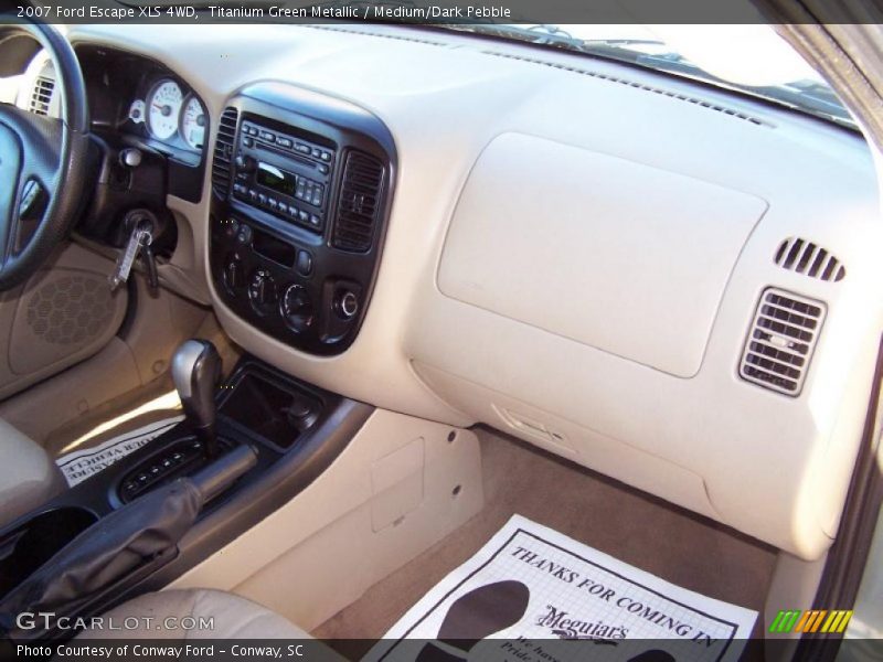 Titanium Green Metallic / Medium/Dark Pebble 2007 Ford Escape XLS 4WD
