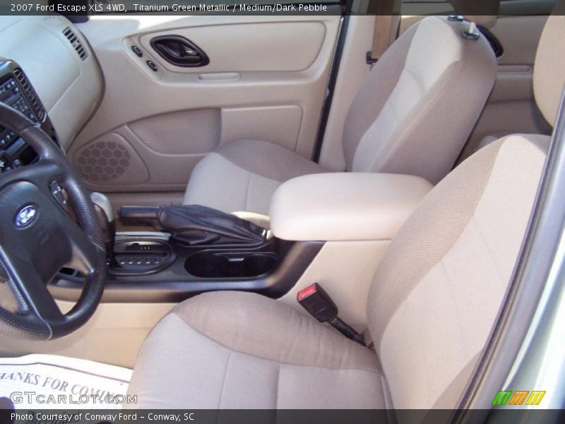 Titanium Green Metallic / Medium/Dark Pebble 2007 Ford Escape XLS 4WD