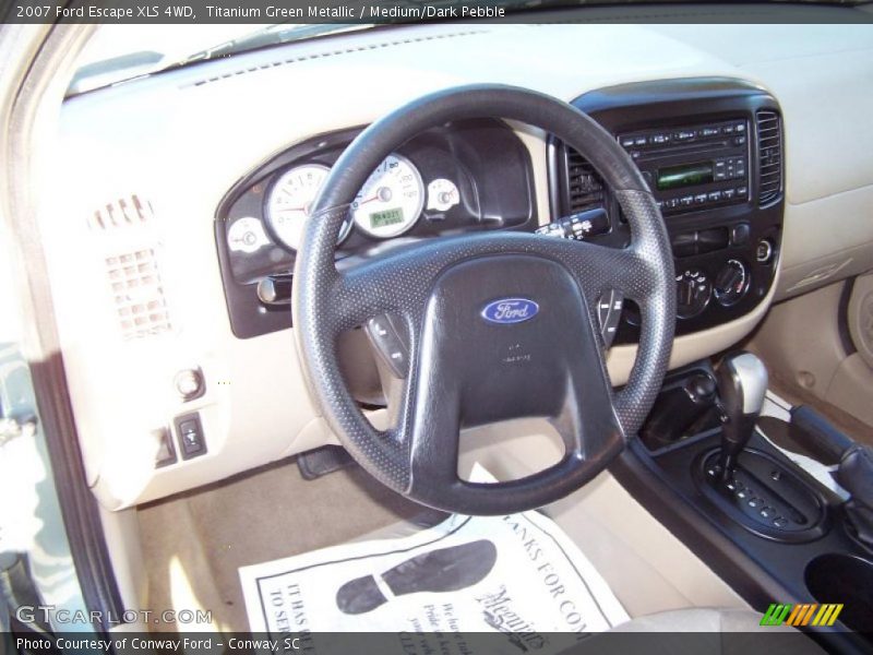 Titanium Green Metallic / Medium/Dark Pebble 2007 Ford Escape XLS 4WD