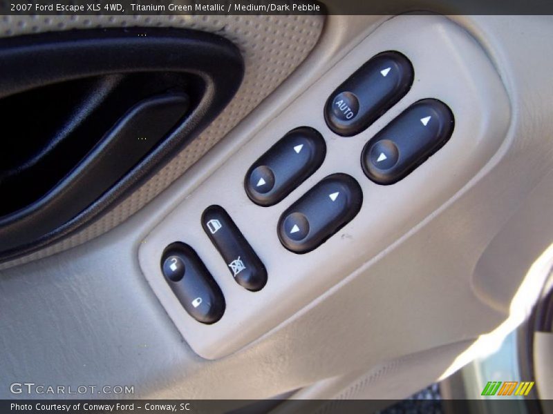 Titanium Green Metallic / Medium/Dark Pebble 2007 Ford Escape XLS 4WD