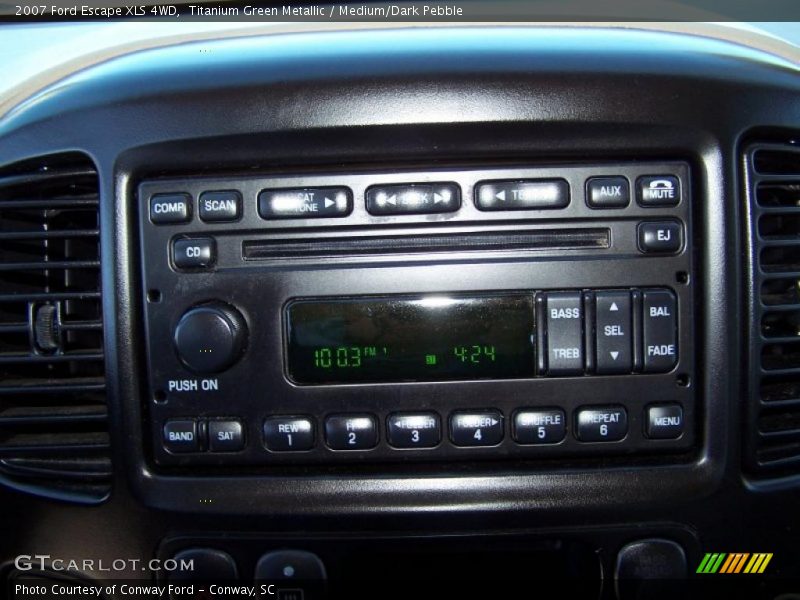 Titanium Green Metallic / Medium/Dark Pebble 2007 Ford Escape XLS 4WD
