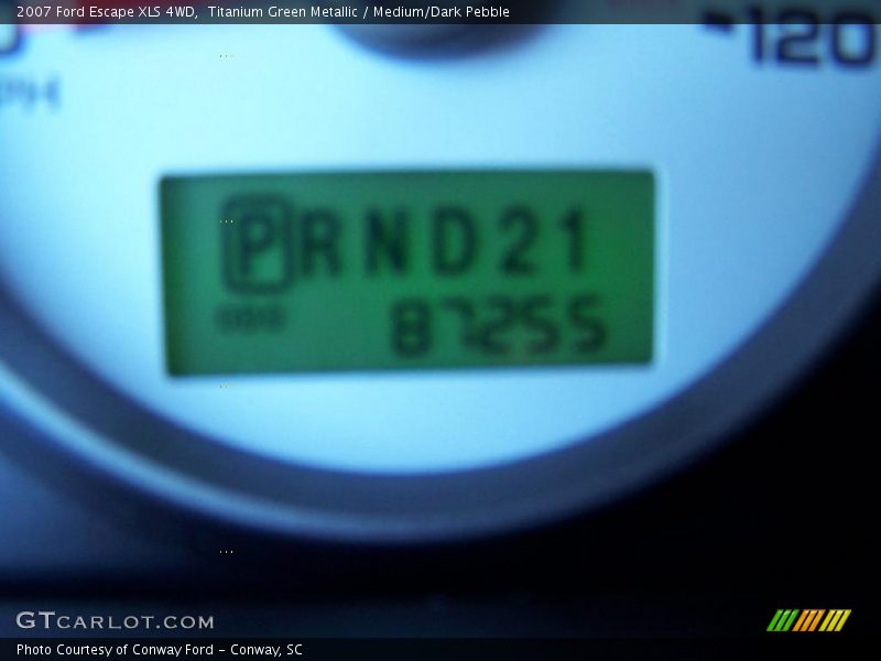 Titanium Green Metallic / Medium/Dark Pebble 2007 Ford Escape XLS 4WD