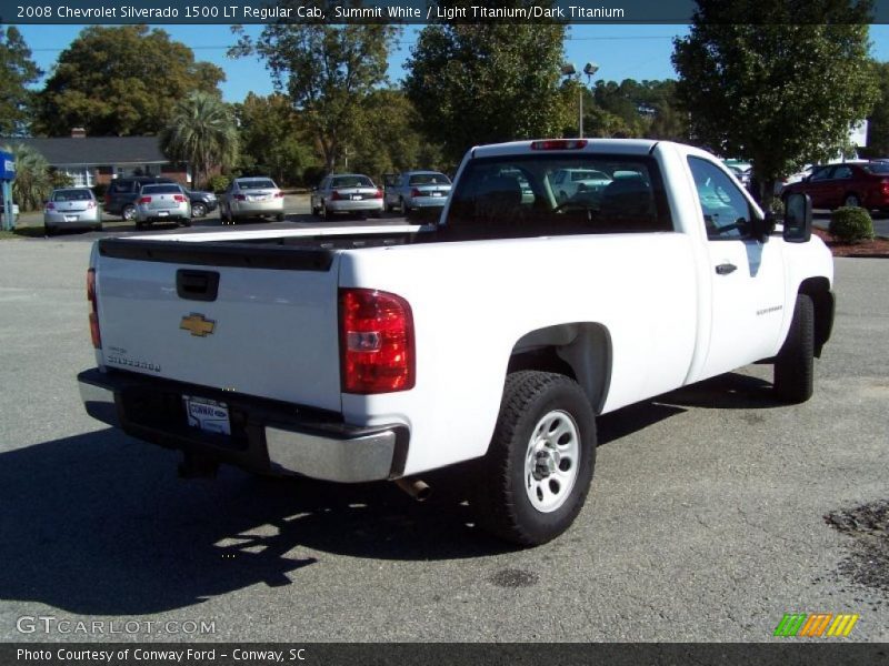 Summit White / Light Titanium/Dark Titanium 2008 Chevrolet Silverado 1500 LT Regular Cab