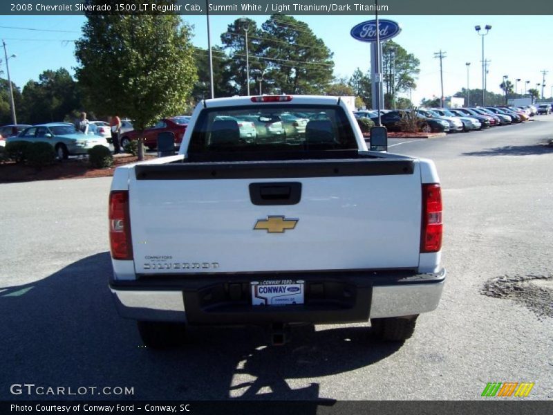 Summit White / Light Titanium/Dark Titanium 2008 Chevrolet Silverado 1500 LT Regular Cab
