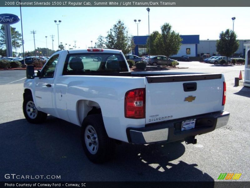 Summit White / Light Titanium/Dark Titanium 2008 Chevrolet Silverado 1500 LT Regular Cab