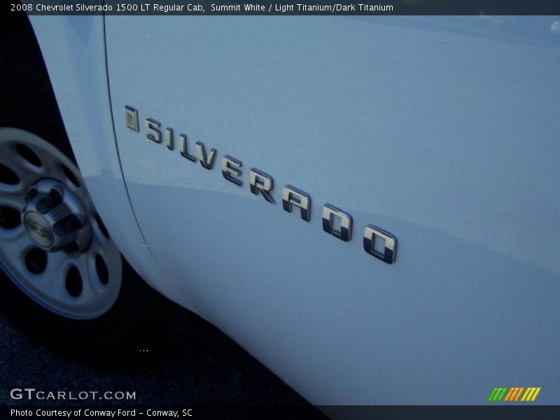 Summit White / Light Titanium/Dark Titanium 2008 Chevrolet Silverado 1500 LT Regular Cab