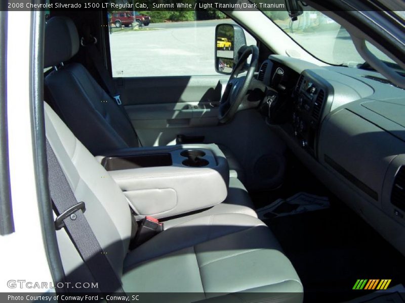 Summit White / Light Titanium/Dark Titanium 2008 Chevrolet Silverado 1500 LT Regular Cab