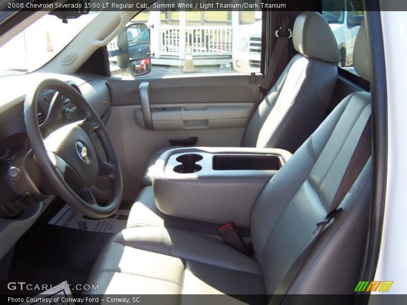 Summit White / Light Titanium/Dark Titanium 2008 Chevrolet Silverado 1500 LT Regular Cab