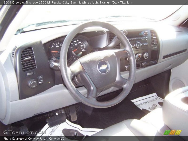 Summit White / Light Titanium/Dark Titanium 2008 Chevrolet Silverado 1500 LT Regular Cab