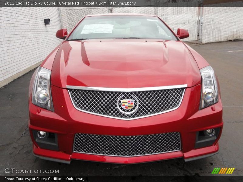 Crystal Red Tintcoat / Light Titanium/Ebony 2011 Cadillac CTS -V Coupe