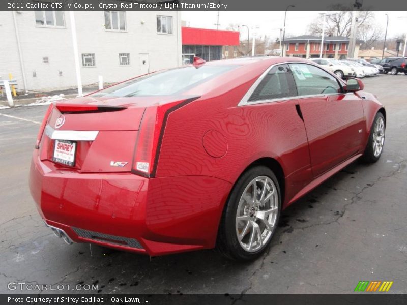 Crystal Red Tintcoat / Light Titanium/Ebony 2011 Cadillac CTS -V Coupe