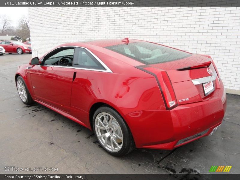 Crystal Red Tintcoat / Light Titanium/Ebony 2011 Cadillac CTS -V Coupe