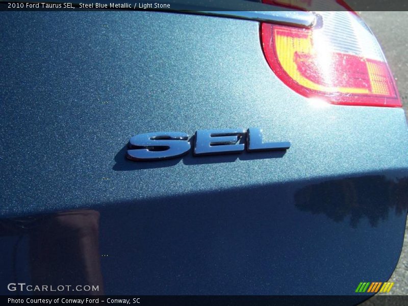 Steel Blue Metallic / Light Stone 2010 Ford Taurus SEL