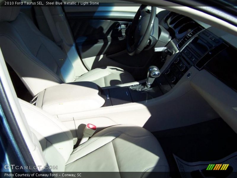Steel Blue Metallic / Light Stone 2010 Ford Taurus SEL