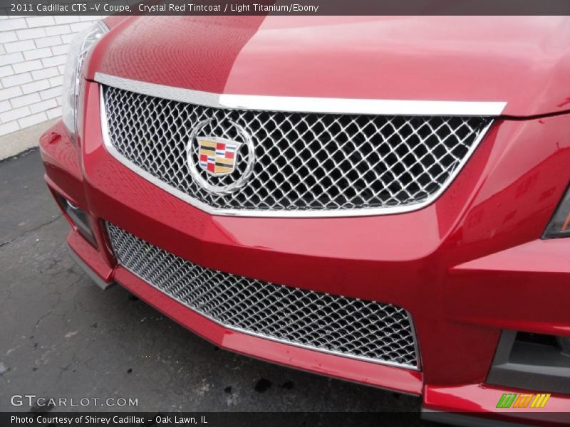 Crystal Red Tintcoat / Light Titanium/Ebony 2011 Cadillac CTS -V Coupe