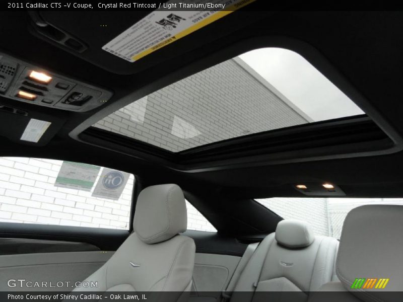 Crystal Red Tintcoat / Light Titanium/Ebony 2011 Cadillac CTS -V Coupe