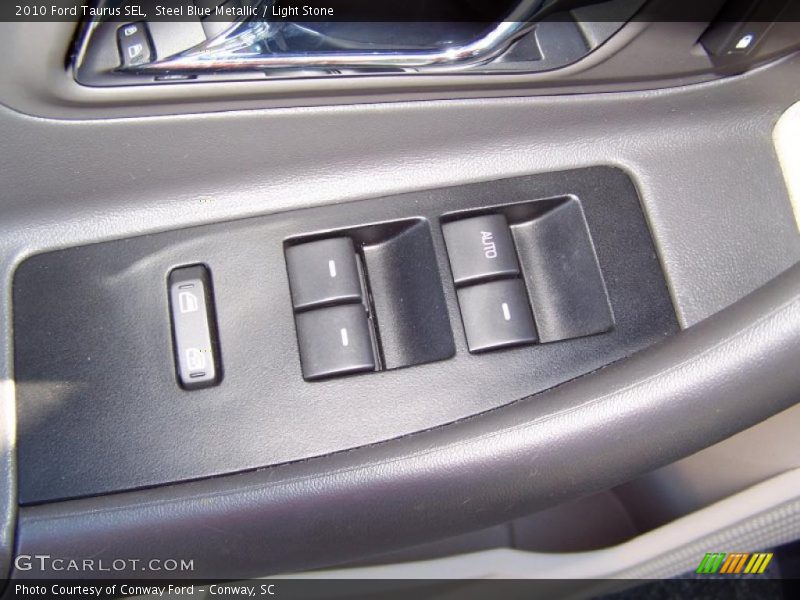 Steel Blue Metallic / Light Stone 2010 Ford Taurus SEL