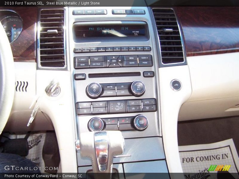 Steel Blue Metallic / Light Stone 2010 Ford Taurus SEL