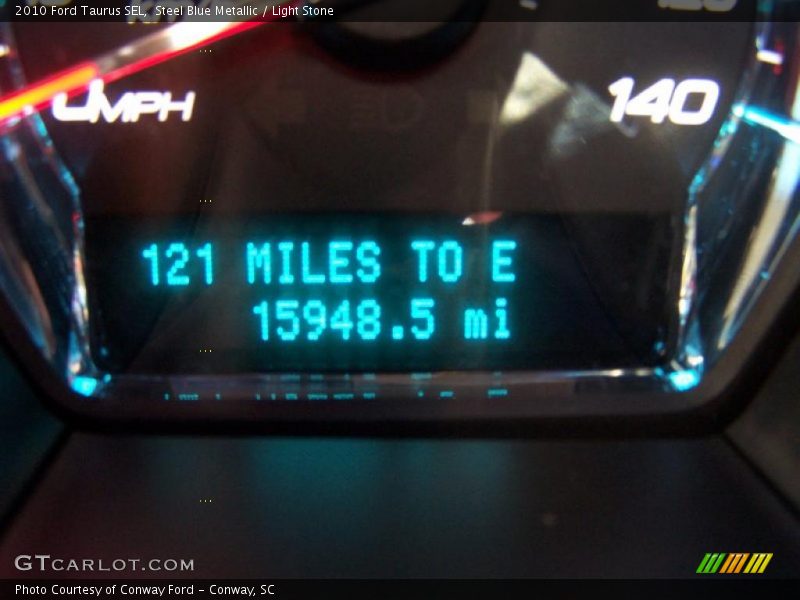 Steel Blue Metallic / Light Stone 2010 Ford Taurus SEL
