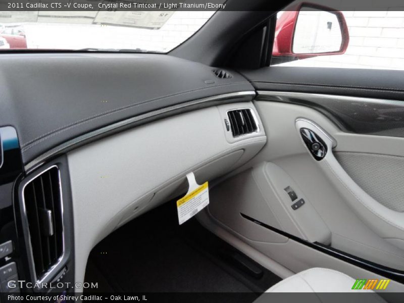 Crystal Red Tintcoat / Light Titanium/Ebony 2011 Cadillac CTS -V Coupe