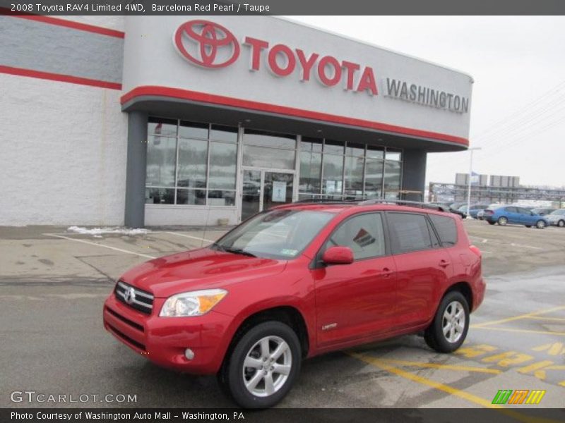 Barcelona Red Pearl / Taupe 2008 Toyota RAV4 Limited 4WD