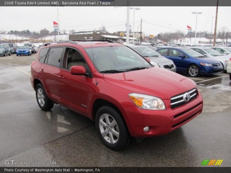Barcelona Red Pearl / Taupe 2008 Toyota RAV4 Limited 4WD