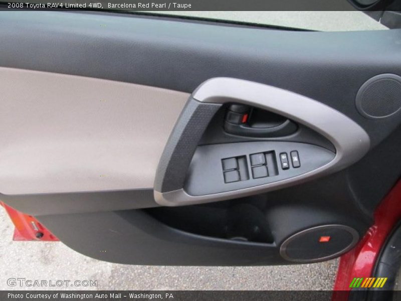 Barcelona Red Pearl / Taupe 2008 Toyota RAV4 Limited 4WD