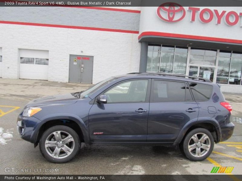 Elusive Blue Metallic / Dark Charcoal 2009 Toyota RAV4 Sport V6 4WD