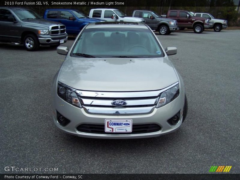Smokestone Metallic / Medium Light Stone 2010 Ford Fusion SEL V6