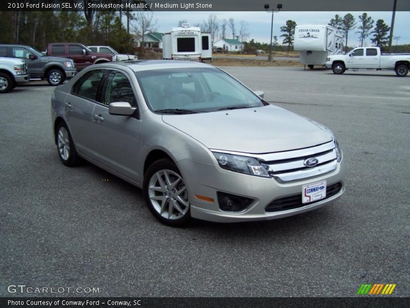 Smokestone Metallic / Medium Light Stone 2010 Ford Fusion SEL V6
