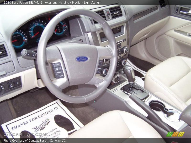 Smokestone Metallic / Medium Light Stone 2010 Ford Fusion SEL V6