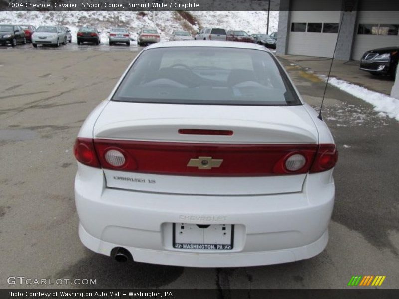 Summit White / Graphite 2004 Chevrolet Cavalier LS Sport Coupe