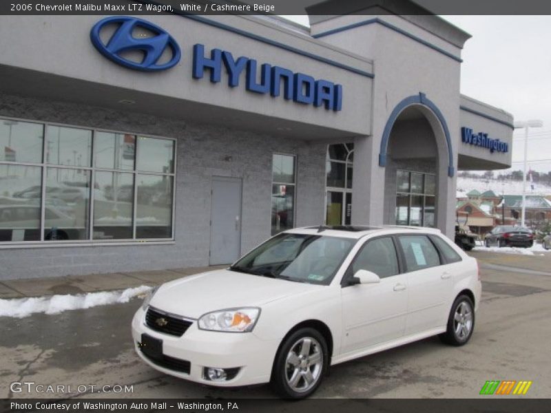White / Cashmere Beige 2006 Chevrolet Malibu Maxx LTZ Wagon