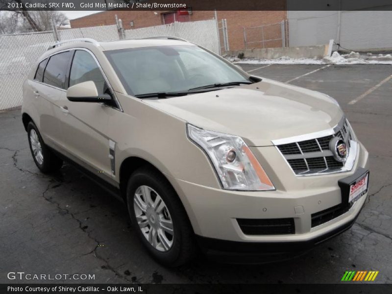 Gold Mist Metallic / Shale/Brownstone 2011 Cadillac SRX FWD