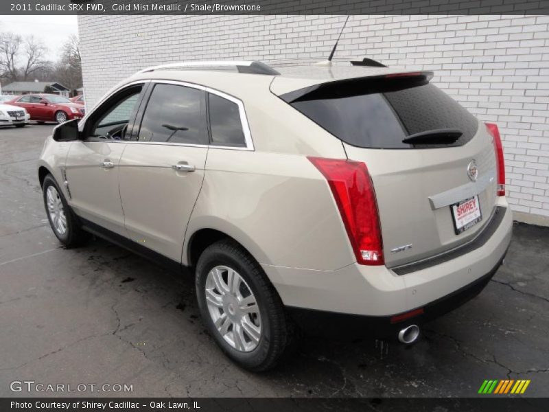 Gold Mist Metallic / Shale/Brownstone 2011 Cadillac SRX FWD