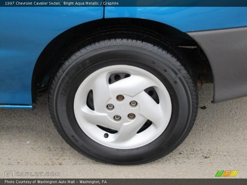 Bright Aqua Metallic / Graphite 1997 Chevrolet Cavalier Sedan