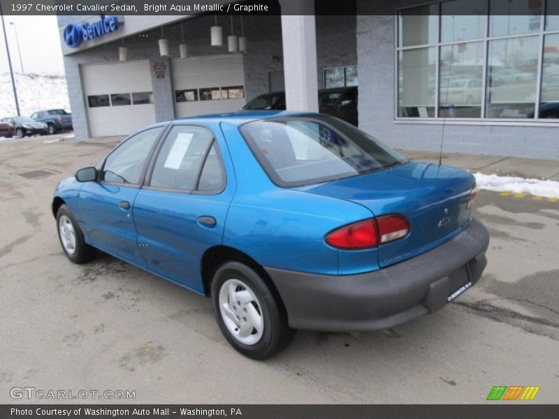 Bright Aqua Metallic / Graphite 1997 Chevrolet Cavalier Sedan