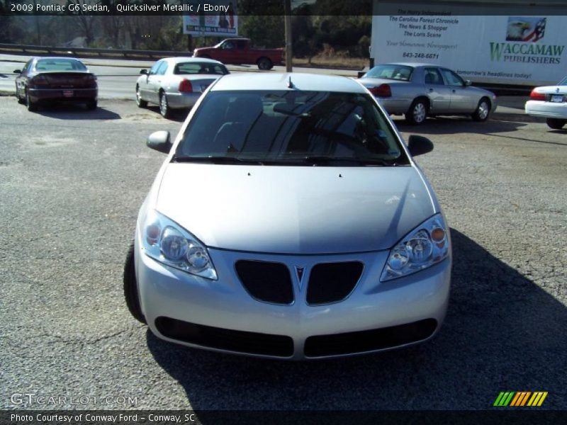 Quicksilver Metallic / Ebony 2009 Pontiac G6 Sedan