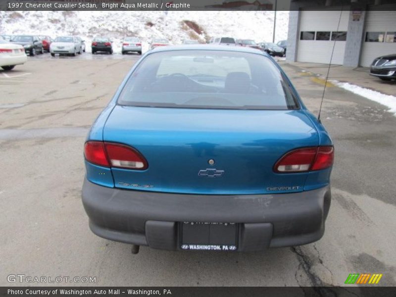 Bright Aqua Metallic / Graphite 1997 Chevrolet Cavalier Sedan
