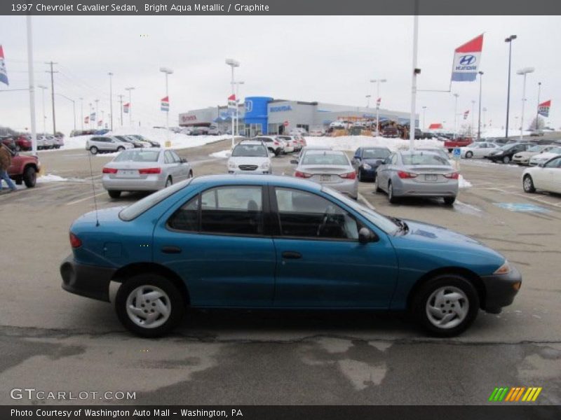 Bright Aqua Metallic / Graphite 1997 Chevrolet Cavalier Sedan
