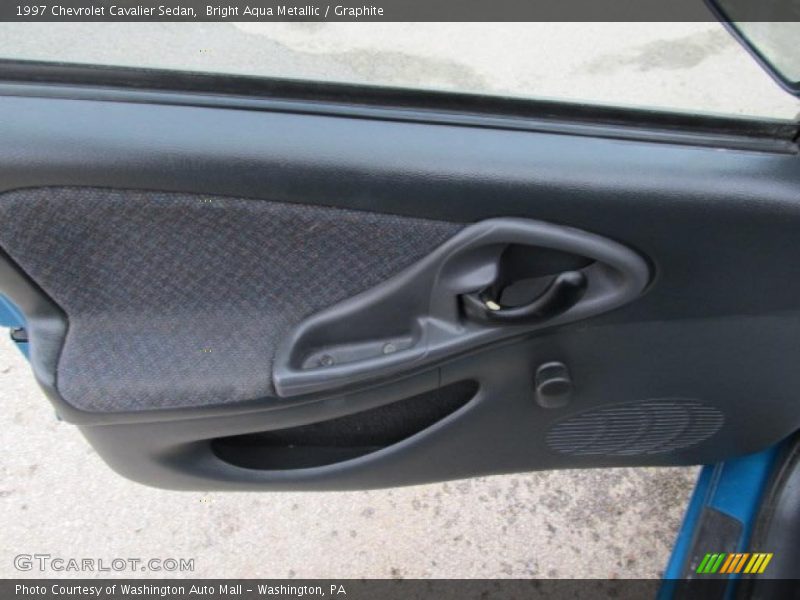 Bright Aqua Metallic / Graphite 1997 Chevrolet Cavalier Sedan