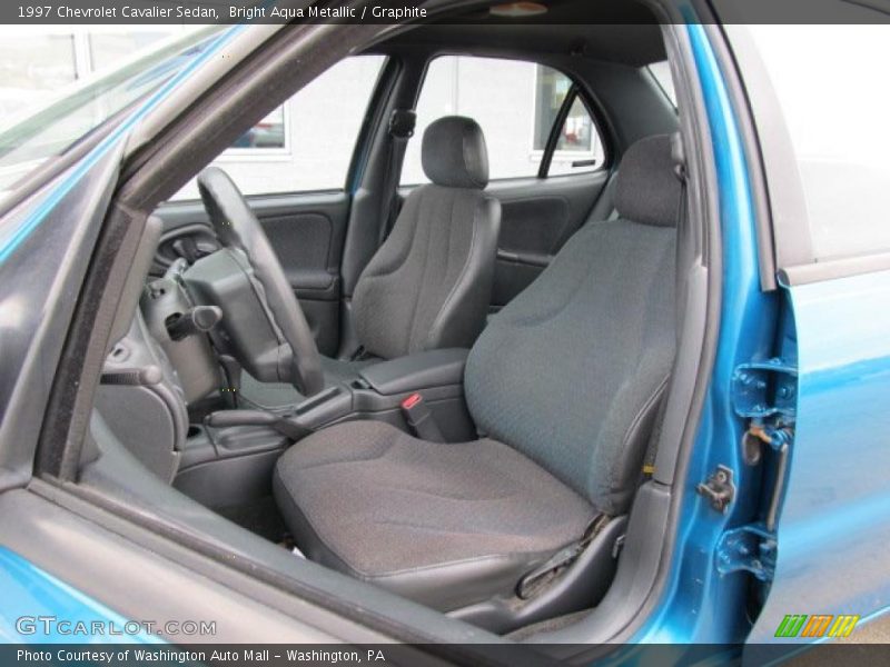 Bright Aqua Metallic / Graphite 1997 Chevrolet Cavalier Sedan