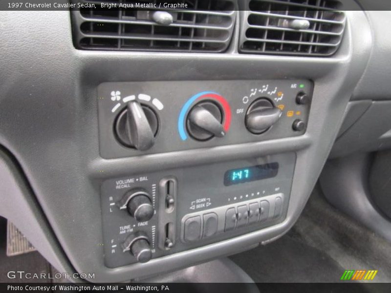 Bright Aqua Metallic / Graphite 1997 Chevrolet Cavalier Sedan