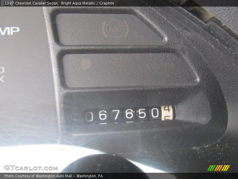 Bright Aqua Metallic / Graphite 1997 Chevrolet Cavalier Sedan