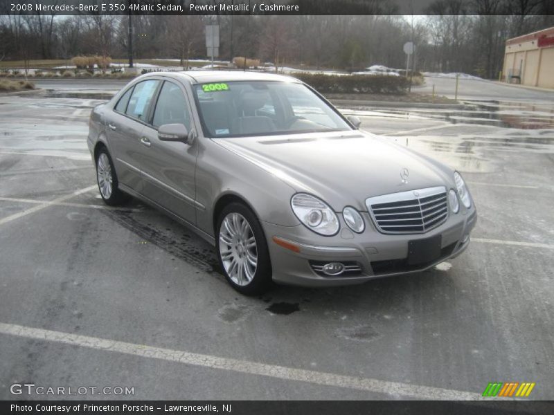 Pewter Metallic / Cashmere 2008 Mercedes-Benz E 350 4Matic Sedan