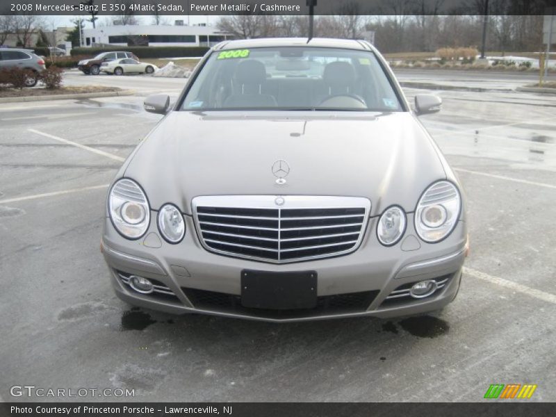 Pewter Metallic / Cashmere 2008 Mercedes-Benz E 350 4Matic Sedan