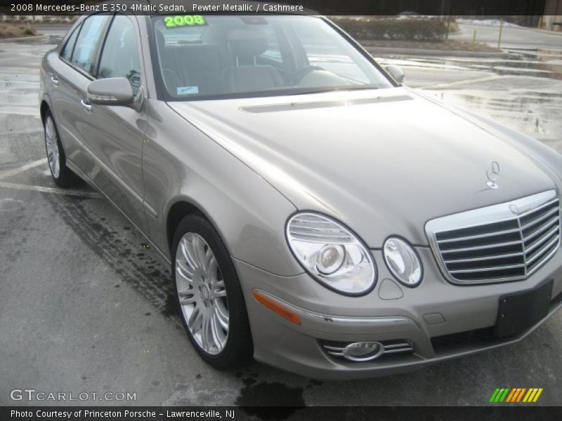 Pewter Metallic / Cashmere 2008 Mercedes-Benz E 350 4Matic Sedan