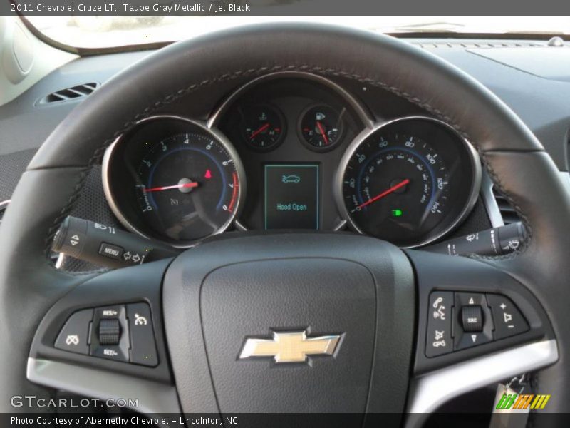 Taupe Gray Metallic / Jet Black 2011 Chevrolet Cruze LT