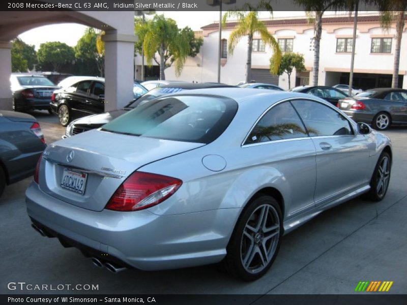 Iridium Silver Metallic / Black 2008 Mercedes-Benz CL 63 AMG