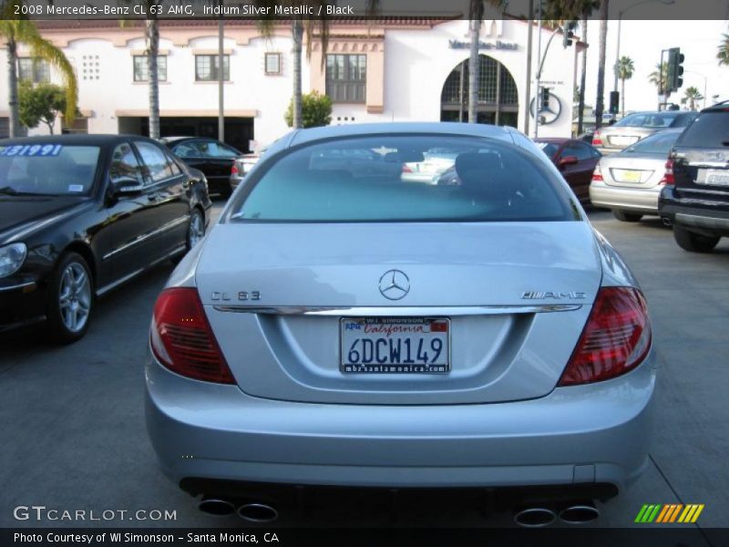 Iridium Silver Metallic / Black 2008 Mercedes-Benz CL 63 AMG